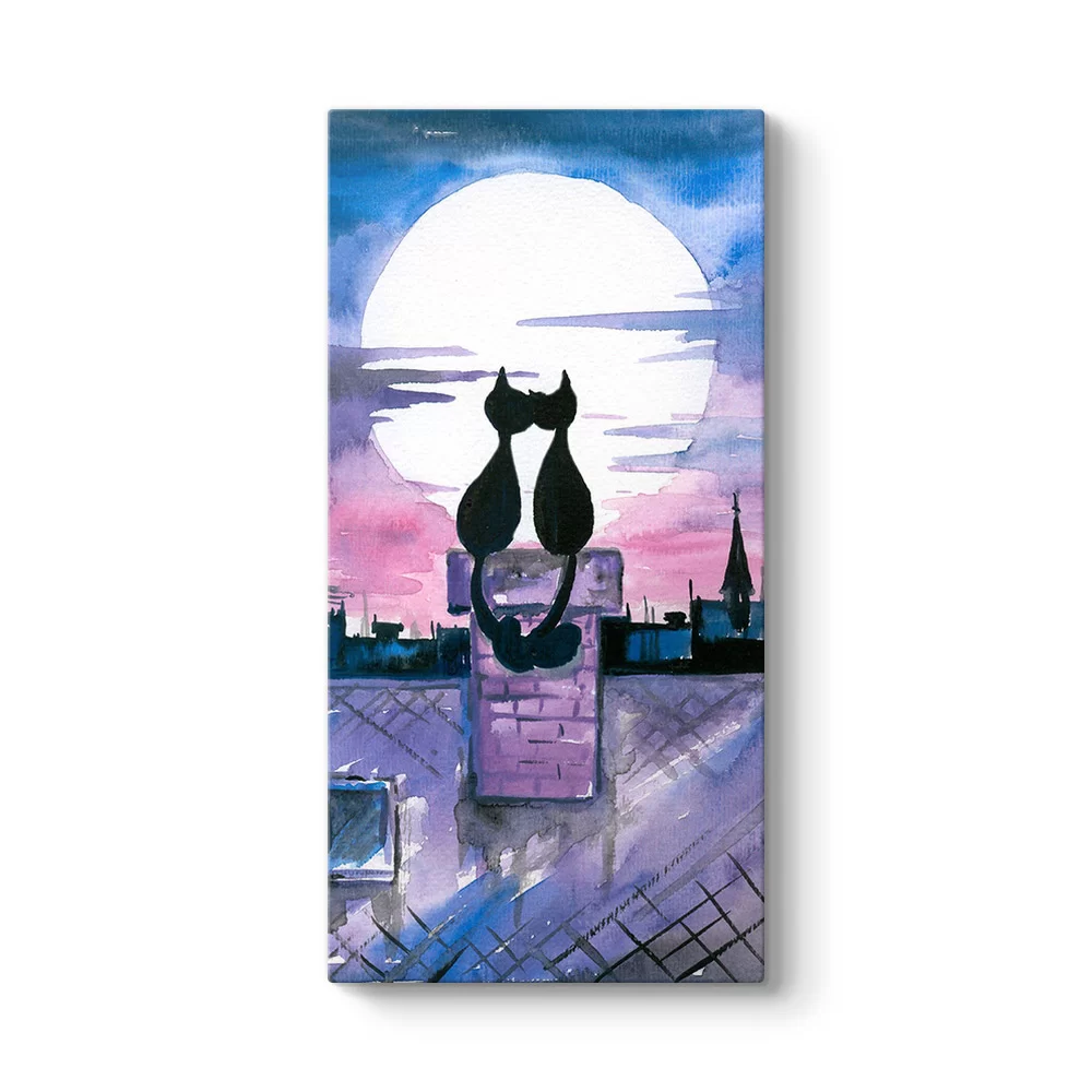Kedi Aşkı Tablosu - Model 7